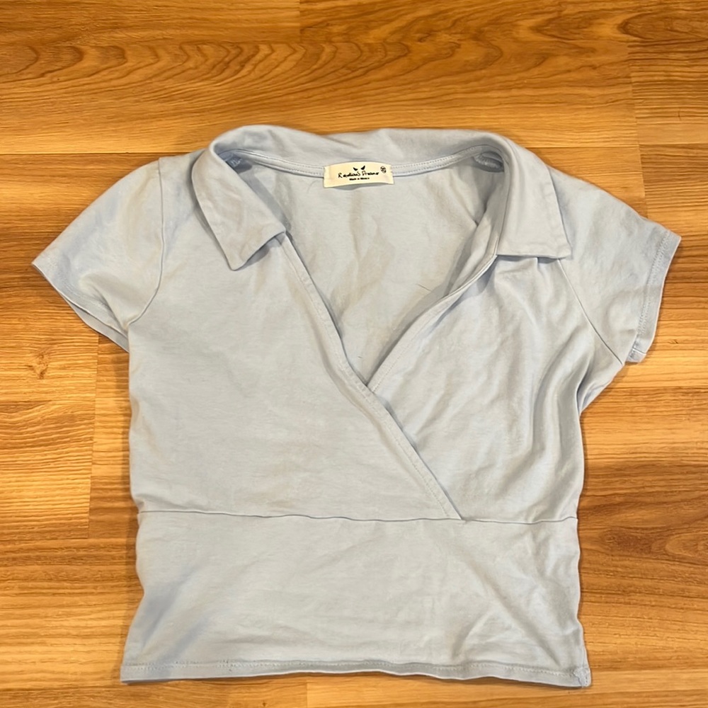 Size XS, baby blue color